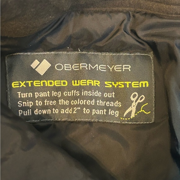 Obermeyer Teen Young Adult Ski Pants Sleek Slim Fit Design Black Bottoms 14/16 - Picture 8 of 13